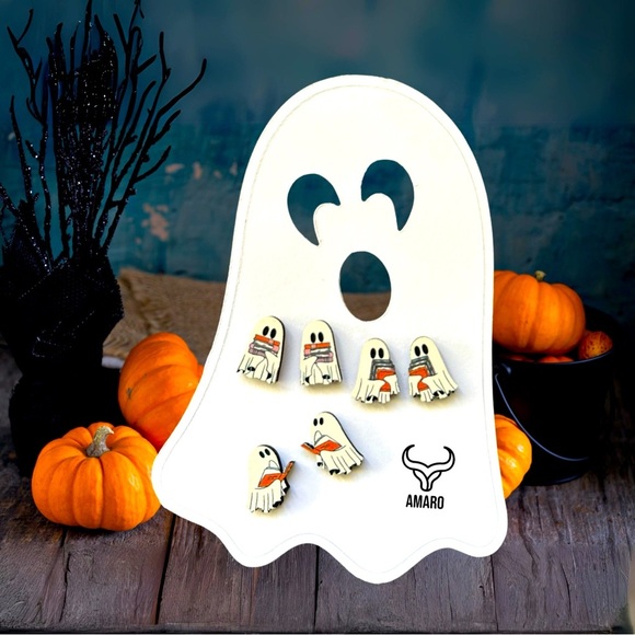 Halloween earrings ghost - Picture 1 of 1